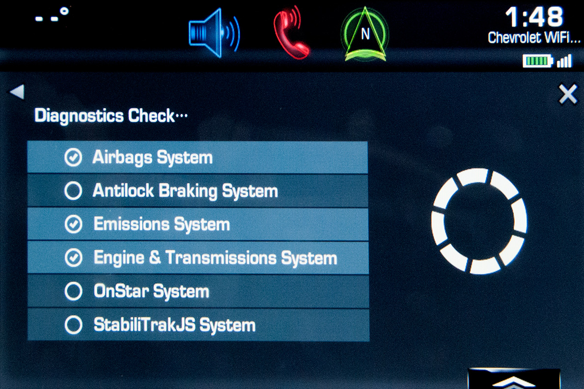 2015 Chevy infotainment screen