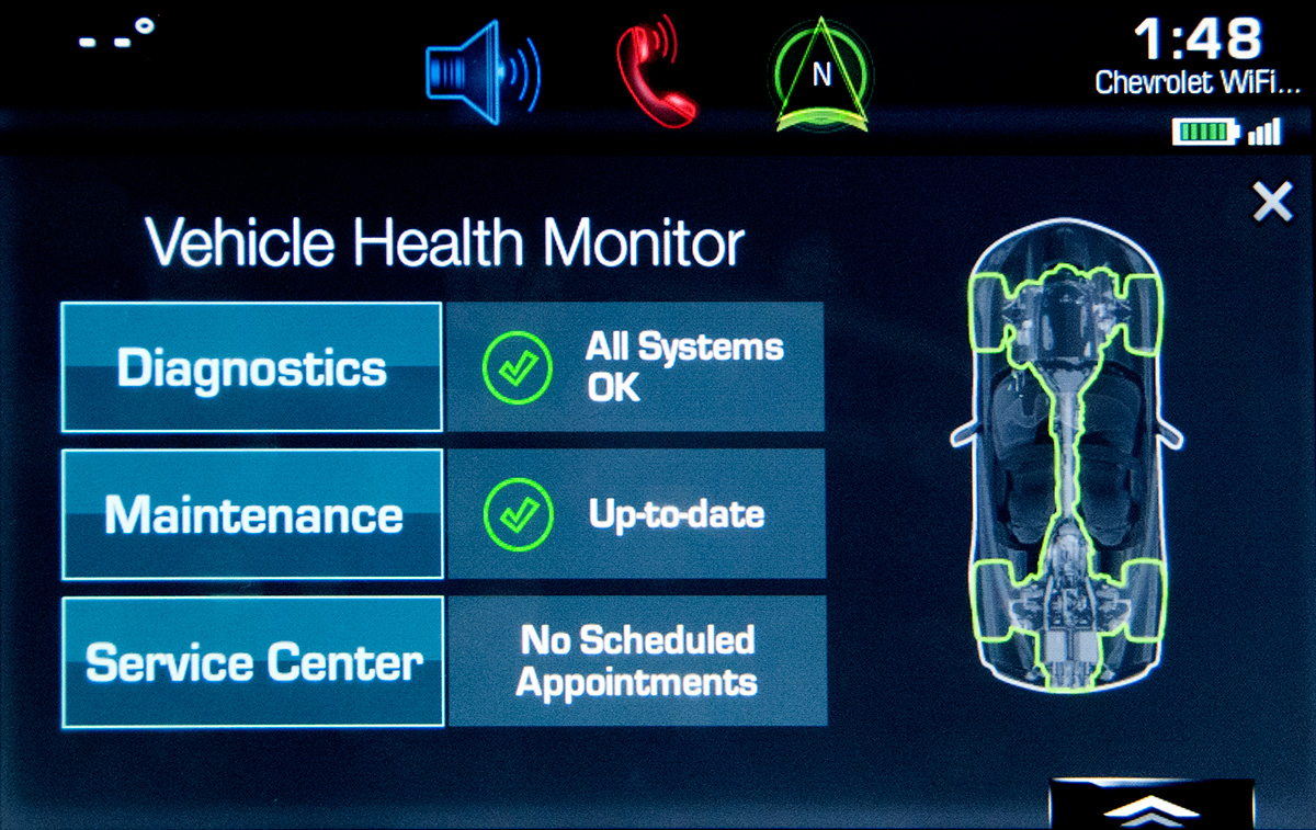 2015 Chevy infotainment screen