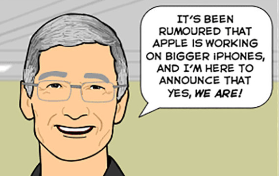 Could THIS be the new bigger iPhone? [COMIC] - Charlie WhiteCharlie White