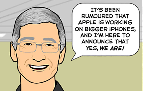 The new iPhone, according to The Joy of Tech