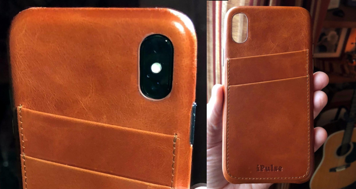 iPulse Card Holder Leather Case for iPhone X Enjoy the Subtle